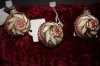  Lauscha Christbaumschmuck 3 rosa Kugeln 